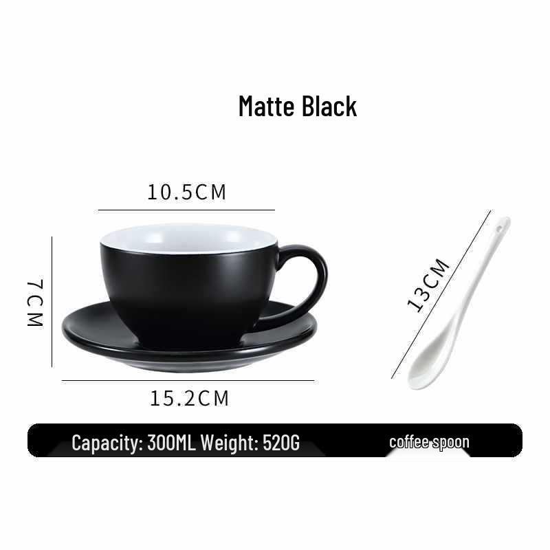 European Ceramic Coffee Set: Professional Latte Art, Cappuccino & Sawada Cups