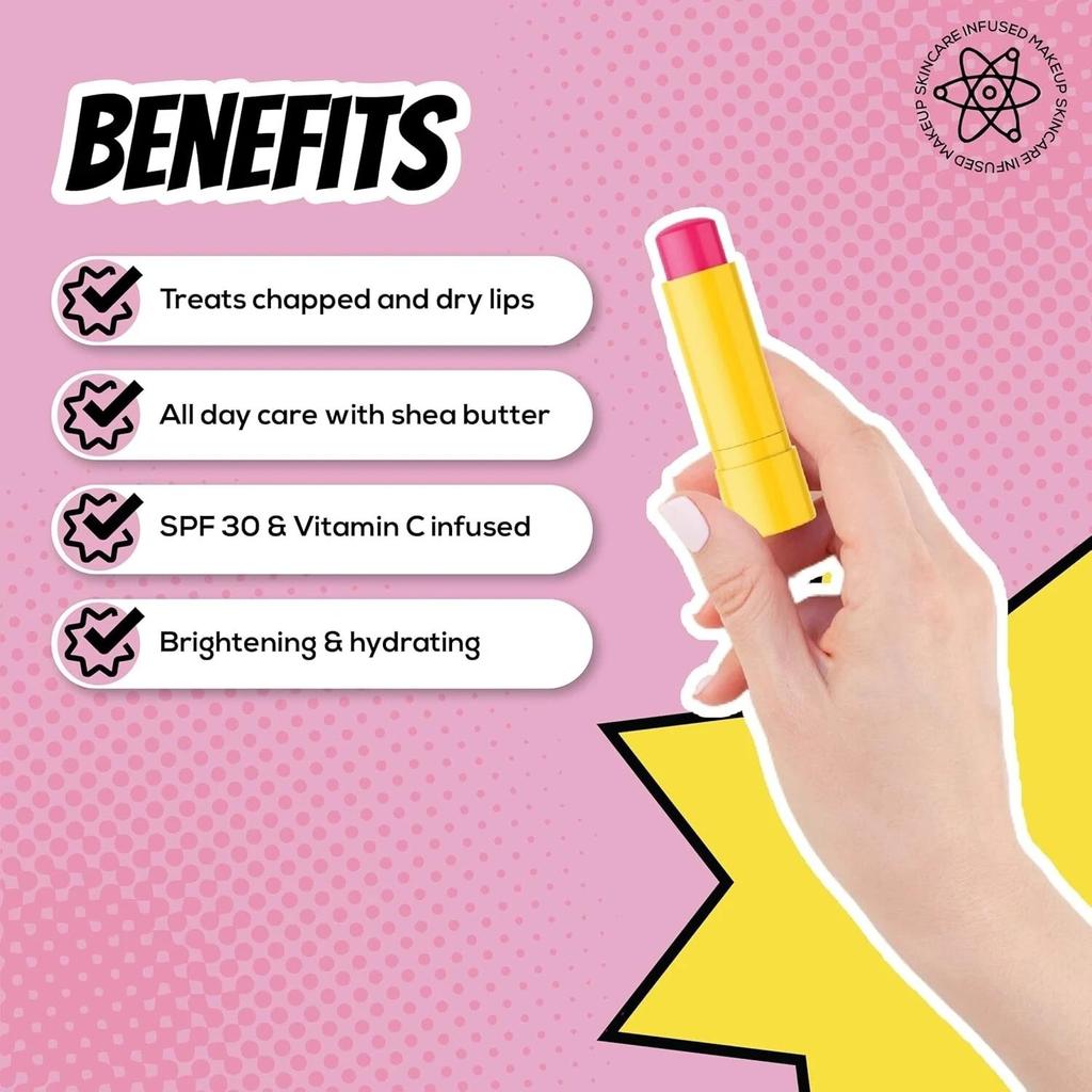 RENEE Everyday Tinted Lip Balm - Rose Petal, Heals, Moisturizes & Protects