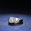 Solid Sterling Silver 2 Carat Lab Moissanite D Color Men Women Rings Premium Wedding Engagement Jewelry Fashion Gifts