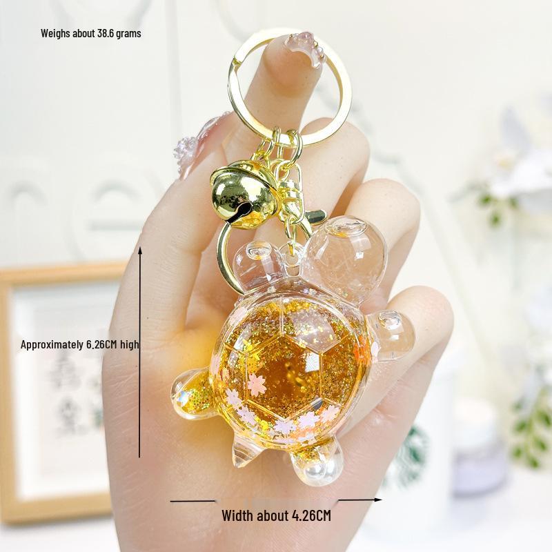 

Популярный светящийся брелок-подвеска в виде черепахи – креативный дизайн с масляным наполнением, идеален для подарка или украшения для сумки Individual Packaging