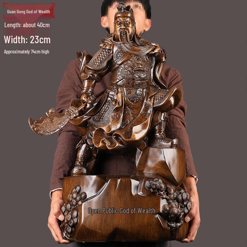 Guan Yu Wealth Statue: Home & Office Decor, Prosperity Symbol, Worship Item, Perfect for Shops & Business Openings