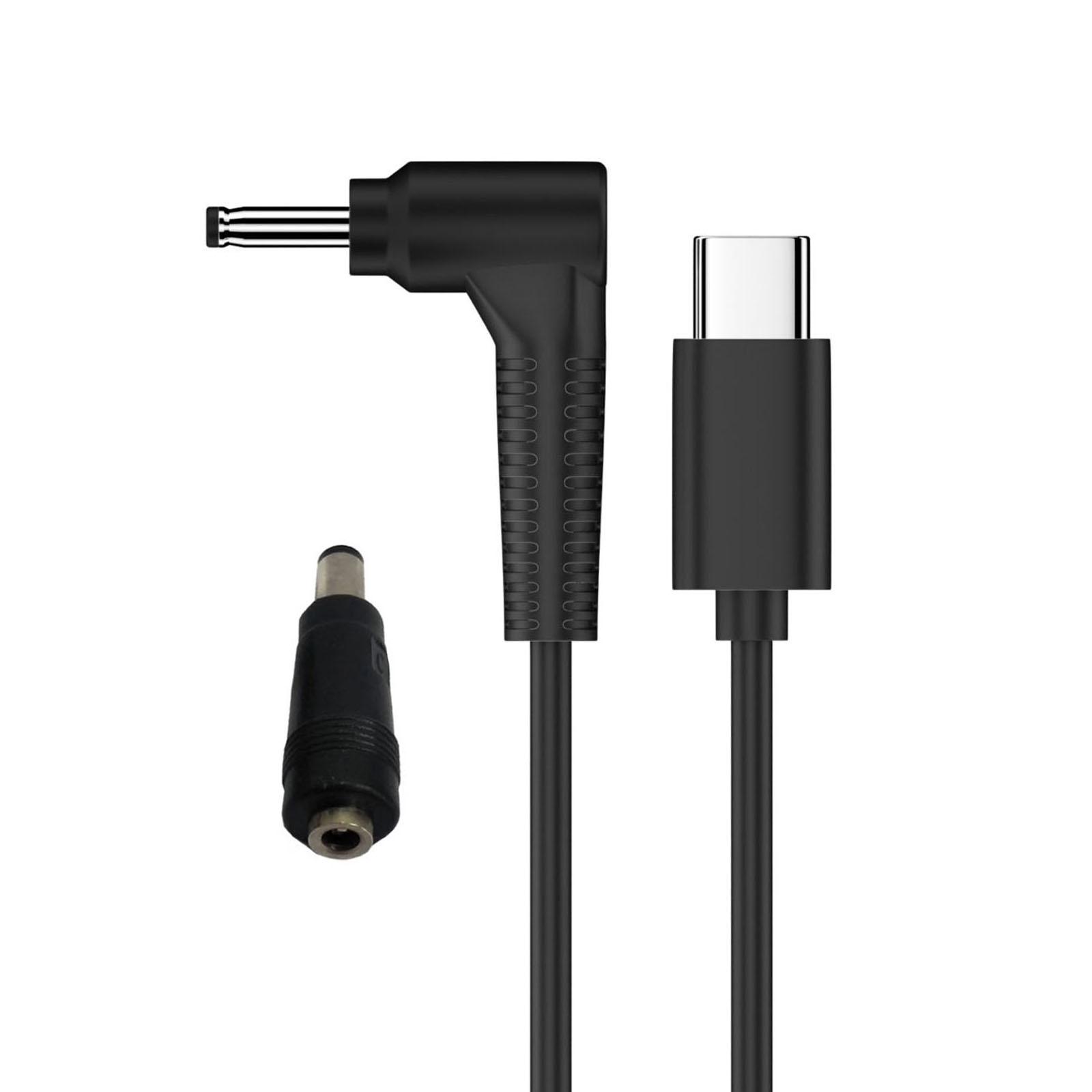 

1,5 м USB C к C35135 кабель питания штекер Type--C к штекеру C5.5 2,5 мм шнур для зарядки светодиодных ламп принтеров 20V