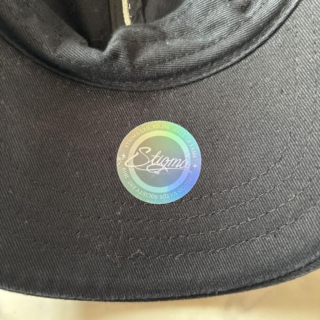 [USED] Rare STIGMA Cap with Cross Embroidery, Korean Black, Worn by BTS
