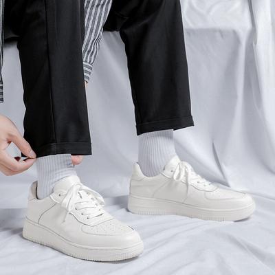 Hong Kong Style Little White Shoes Ins Male Trend Student Versatile Platform Casual Board Shoes 2025 New Sports Shoes 1044-R