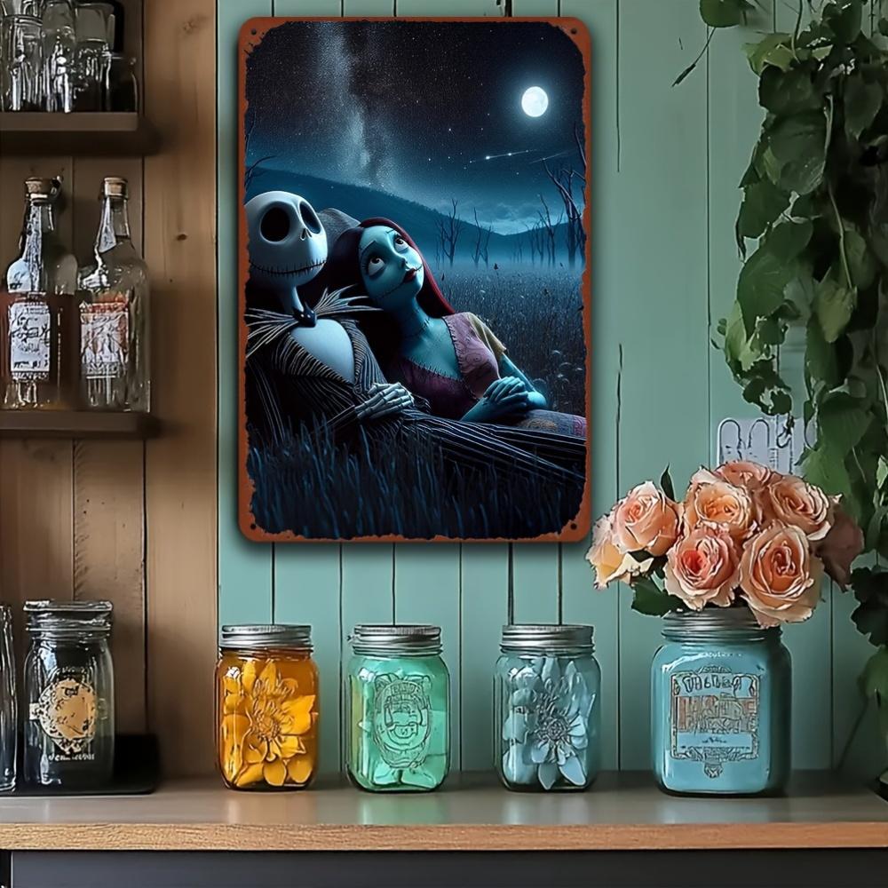 Miniso The Nightmare Before Metal Signs Wall Decor Tin Signs Captain Metal Poster Decor for Bar Pub Club Wall Decoration