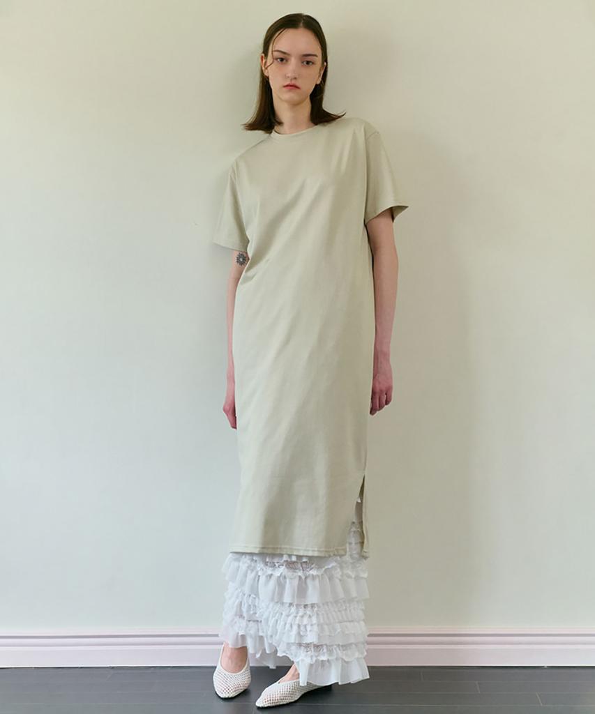 Kamino Summer Slit Dress Light Green
