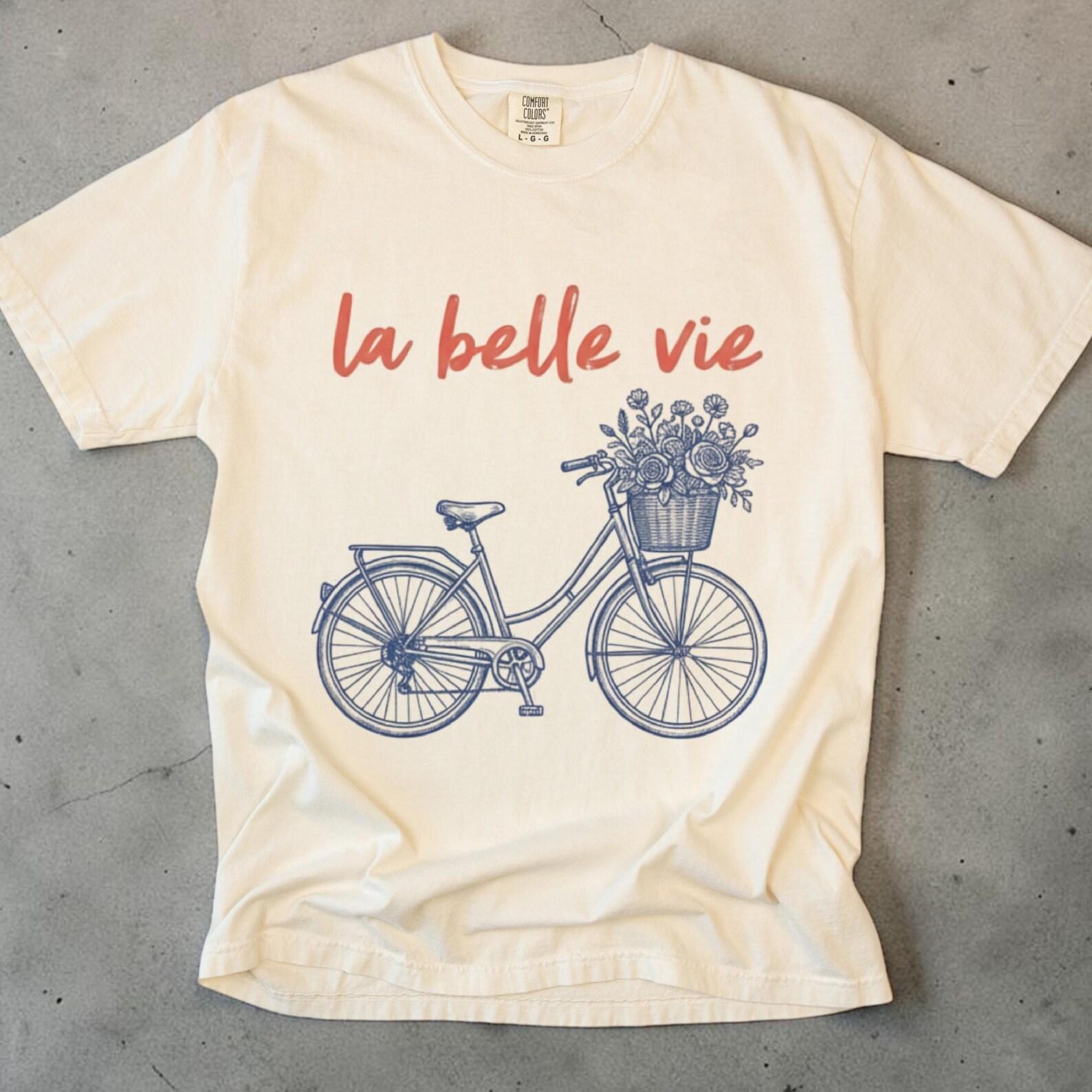 La Belle Vie Shirt, French Quote Tee, Unisex Comfort Colors, Coquette Paris T shirt, Farmers MarkeT shirt, Trendy Minimalist Gift 2XL