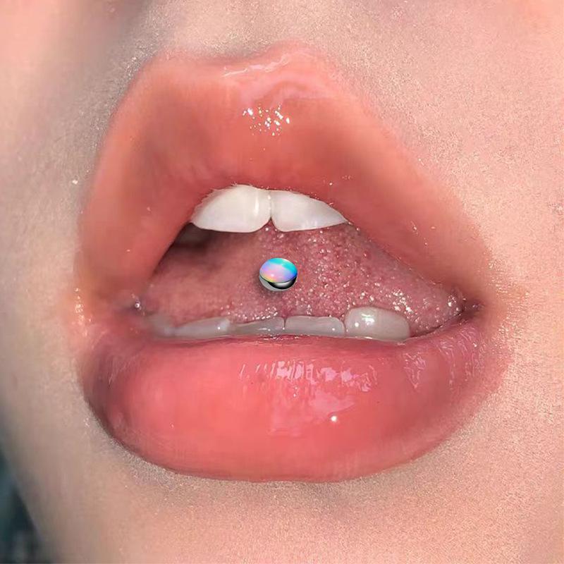 Titan 14G G23 Gerade Stange Ohrbrücke Piercing Schmuck - Phantomfarbe