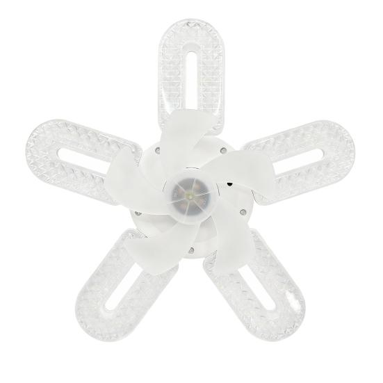 

Ceiling Fan Light with E27 Socket 5-Blade LED Fan Lamp with Remote 3 Speeds 3 Color Temperatures Quiet Energy-Saving Modern белый