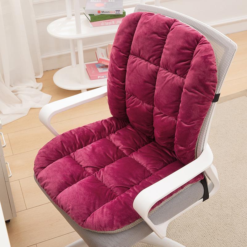 Heated Seat Cushion with Backrest and Lumbar Support for Office Chairs