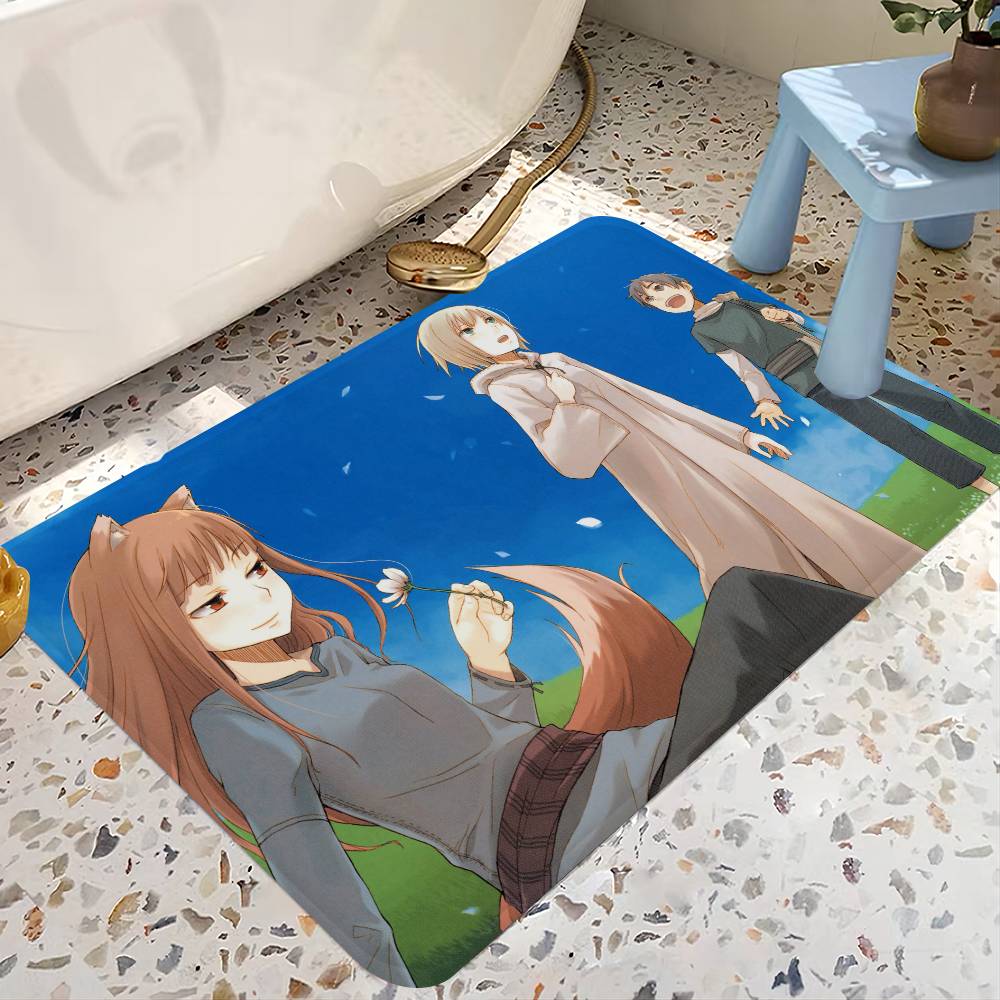 Cartoon Spice And Wolf Door Mat Kids Room Bedroom Decoration Balcony Anti-Slip Doormat Living Room Doormat Area Rug