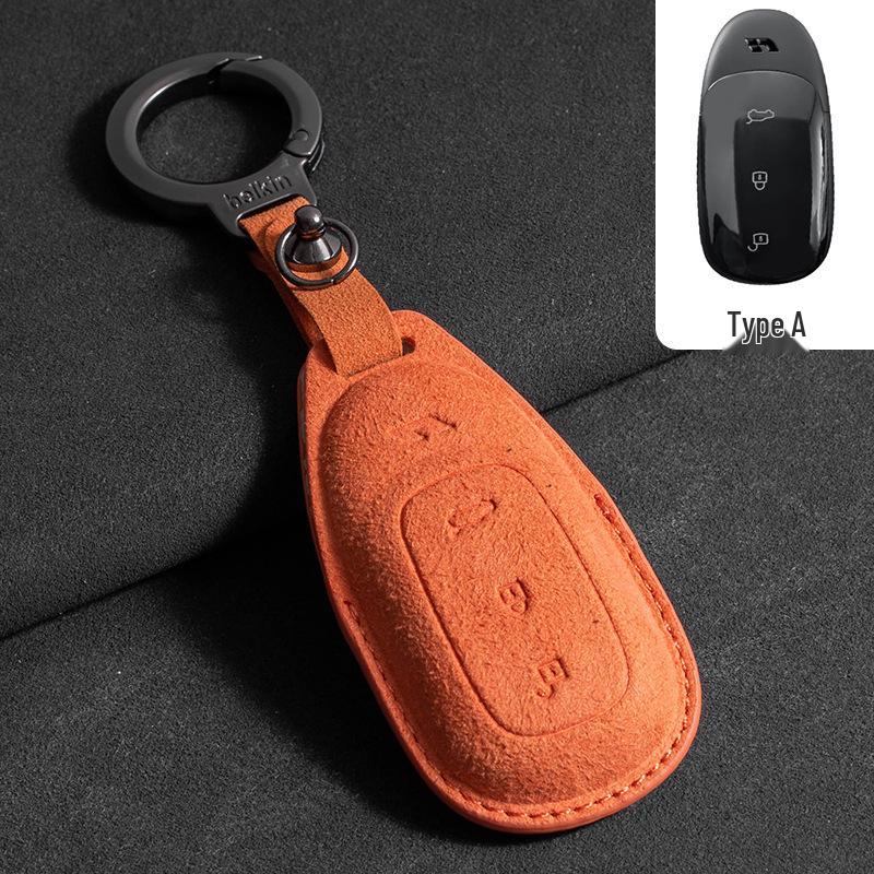 Li Auto L6/L7/L8/L9max Schlüsseletui Hochwertige Wildleder-Tasche mit Lanyard