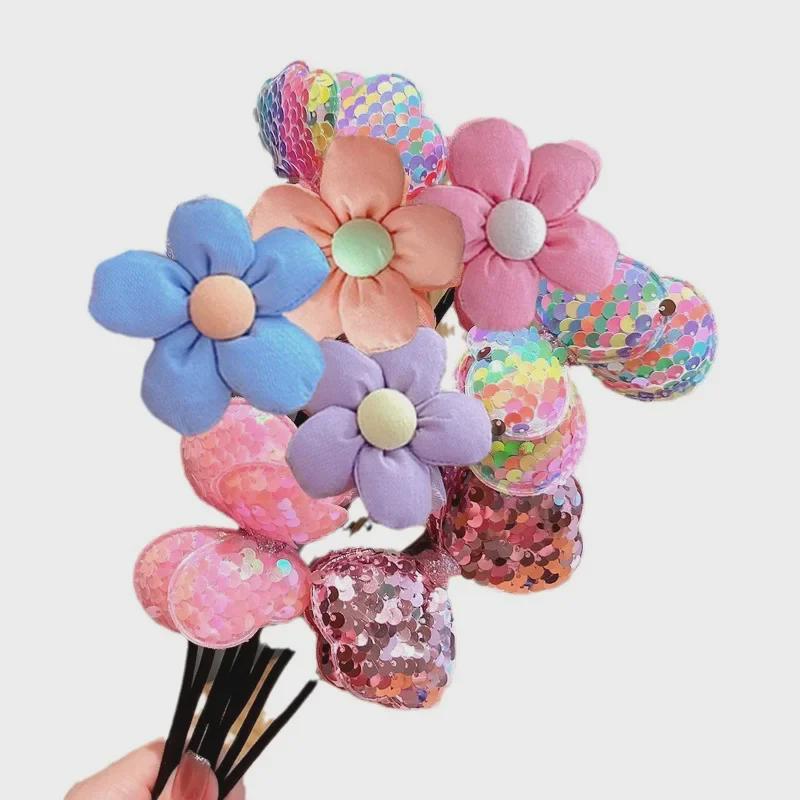 2024 New Cute Flower Hair Stick for Girls - No-Damage, Summer-Ready Hair Twisting Accessory