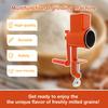 Hand Crank Grain Mill with Table Clamp Rustproof Manual Food Grinder with Blades for Home Kitchen Commercial Grinding Nut