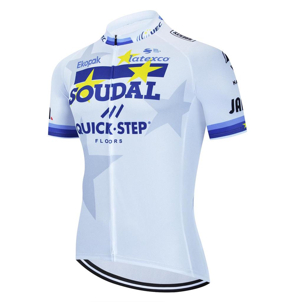 2025 Nuova Maglia da Ciclismo SOUDAL Team Solo Uomini Estate Manica Corta Abbigliamento Bicicletta Asciugatura Rapida Ciclismo Donna