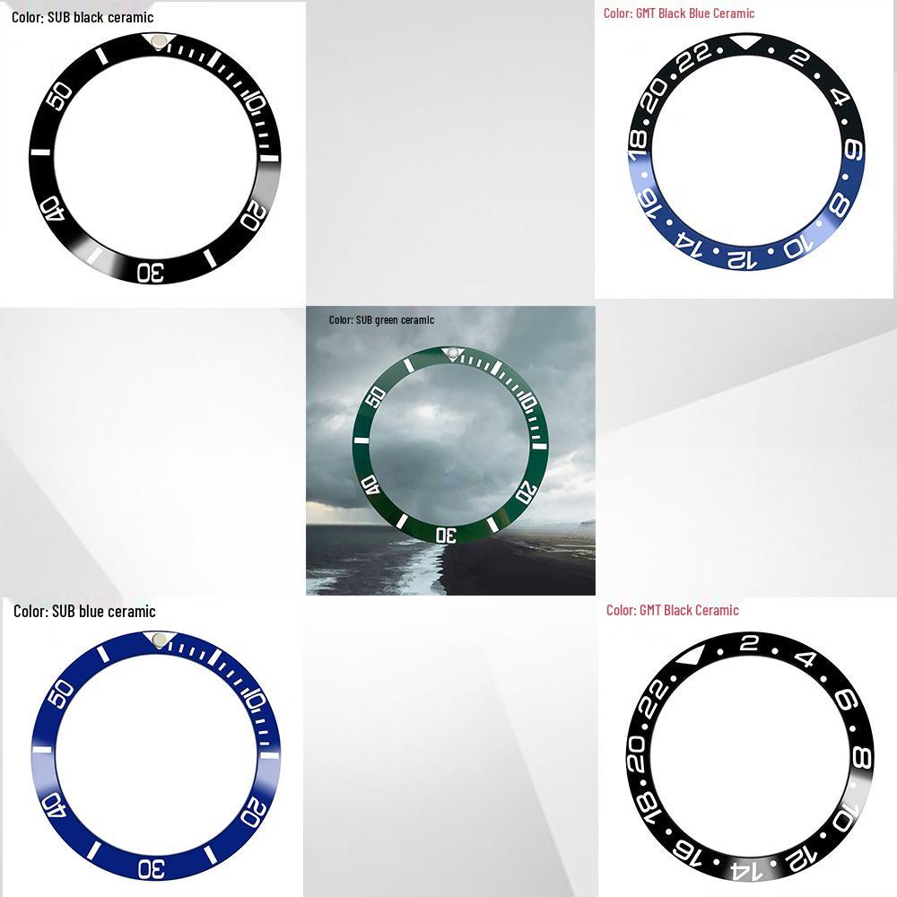 

Модный керамический корпус часов с безелем GMT, внешний диаметр 38 мм, внутренний диаметр 30,8 мм GMT Black/Red Magnesio-Aluminium