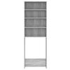 Vidaxl Waschmaschinenschrank, Farbe Sonoma-Eiche Grau, 64X24X190 Cm