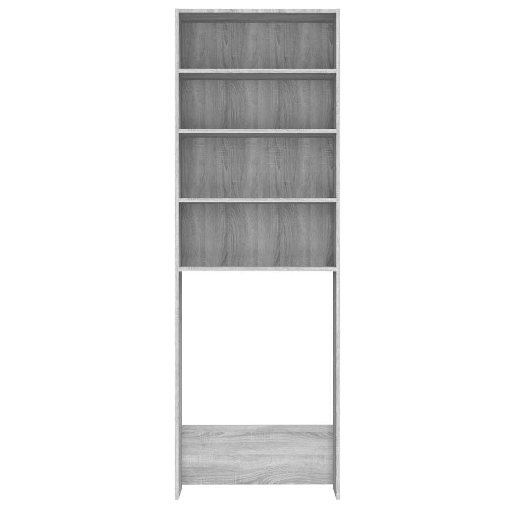 Vidaxl Waschmaschinenschrank, Farbe Sonoma-Eiche Grau, 64X24X190 Cm