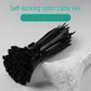 Schwarze selbstsichernde Kabelbinder aus Nylon - Haushalts-Kabelbinder
