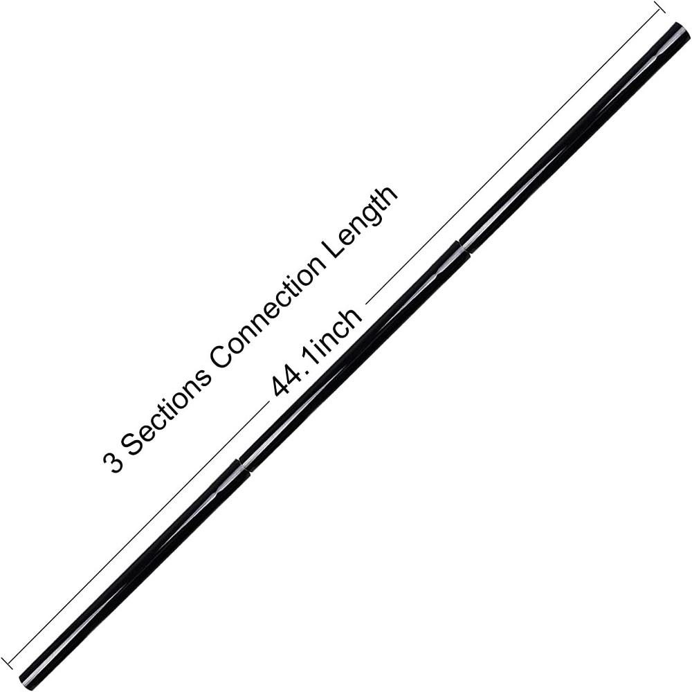 3Pcs Universal 1.25" 32mm Extension Tube Rod Wands Pipe Black For Vacuum Cleaner