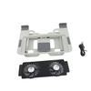 Laptop Cooling Stand Phone Holder 2 In 1 Design Hollow Out Base Laptop Stand with Fan for Home Silver