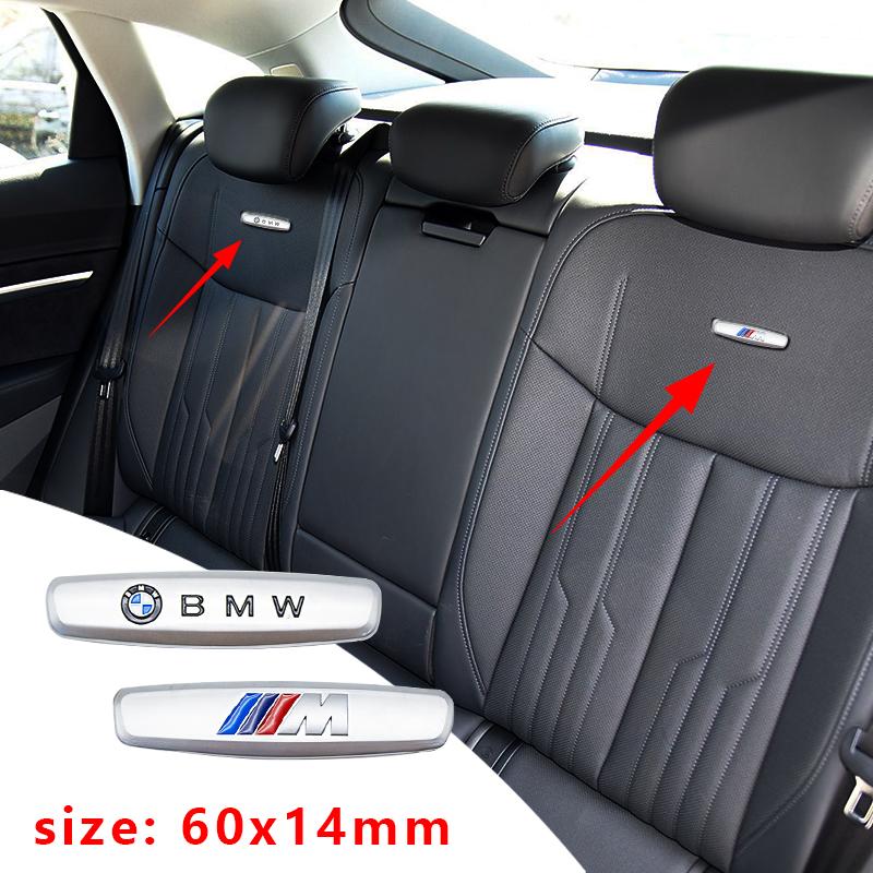 Metal Emblem Seat Stickers Auto Anti-kick Pad Badge For BMW M Logo M2 M3 M4 M5 M6 F48 G01 E84 E83 F39 F10 F30 Accessories