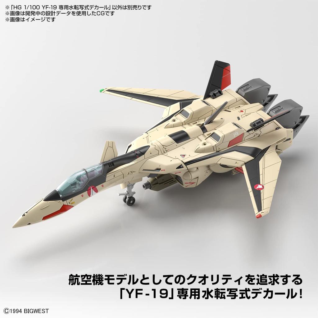 BANDAI SPIRITS HG Macross Plus YF-19 Water Transfer Decal