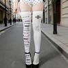 Women's Long Socks With Embossed Texture Polyester Fabric Socks Fashion Legwear For Costume Outfits And Cosplay Event