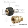 Sada adaptéru tlakového čističe M22-14 mm Otočný na 3/8 palce Quick Connect Pack 2 Mytí oken automobilů