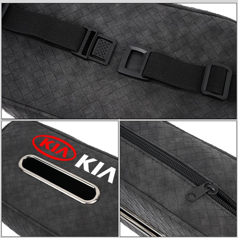 For KIA Car Logo Tissue Storage Box Armrests Sunshades Storage Auto Accessories Sorento Stinger Soul Spectra Niro Cadenza Sephia udrgf