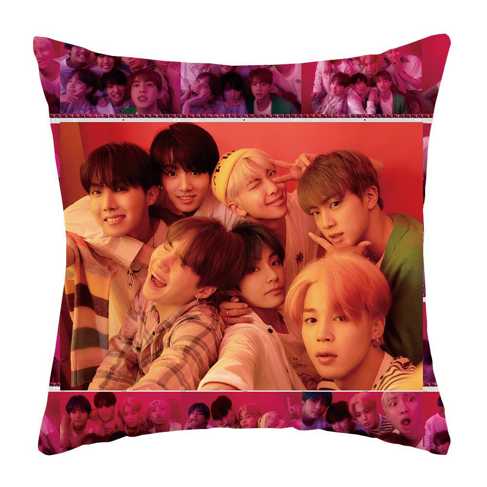 Of The Soul 7 Print Pillow Case Decorative Kpop Bangtan Boys Cover Cushion