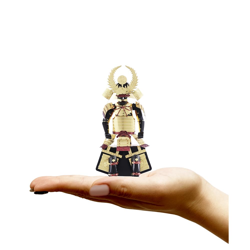 Tenyo Metallic Nano Puzzle Multicolor Tokugawa Ieyasu Armor Stainless No Glue Laser Craft 3D Warrior Armor Series (T-ME-005M), Steel, Required, 0.2m