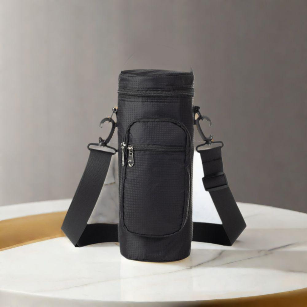 Oxford Cloth Crossbody Cooler Bag Adjustable Shoulder Strap Water Cup Protect  Outdoor