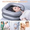 Portable Inflatable Shampoo Basin Bowl Hair Washing for Bedridden Disabled Injured Hair Wash Tub for Dreadlocks and At Home Sink