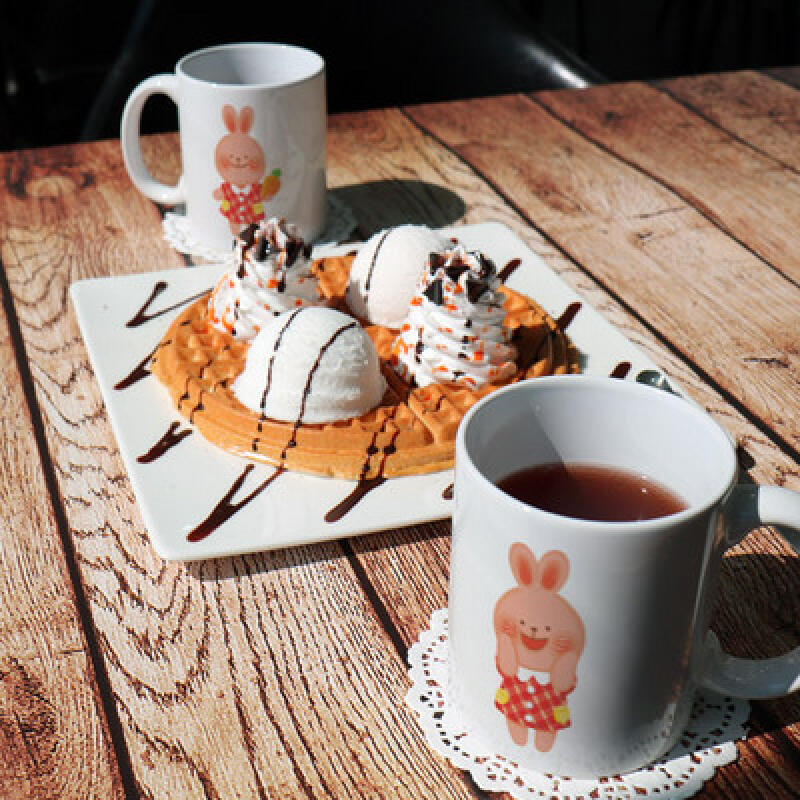 tf580-Design Mug 2p-Carrot Princess Rabbit in a One-Piece Dress