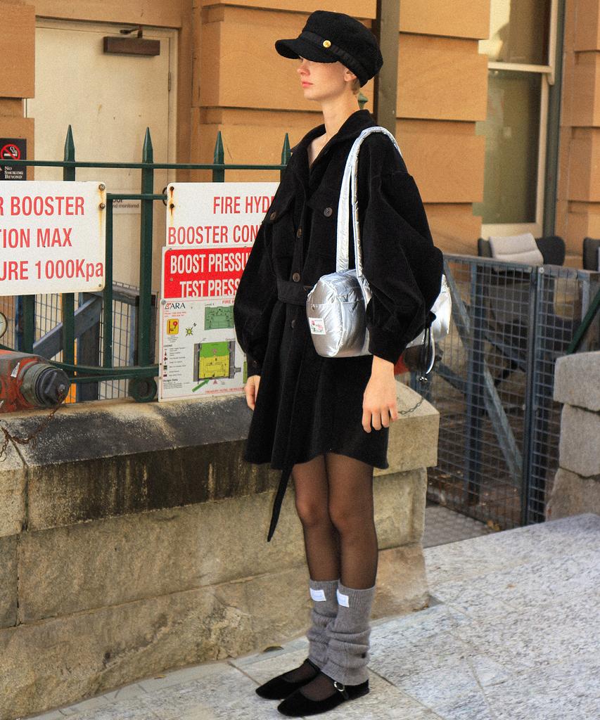 Hakesh 2Way Corduroy Dress_Black