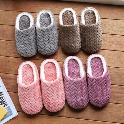 New Soft-soled Silent Home Slippers, Fabric Anti-slip Slippers