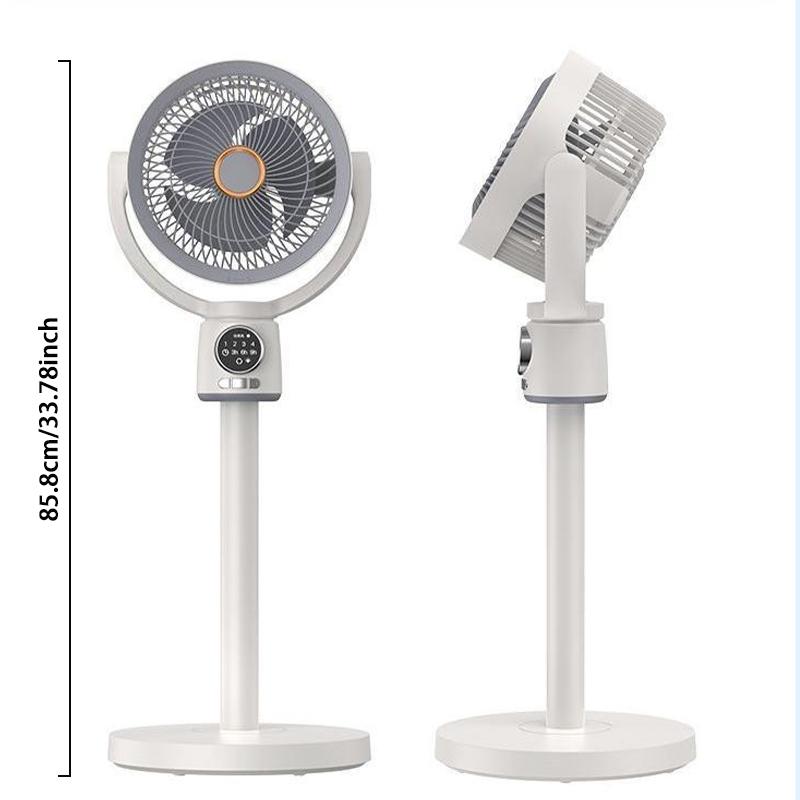 USB Charge-in Use Air Circulation Fan Household Electric Fan Turbine Silent Convection Floor Fan Timing, Operated Mini Fan