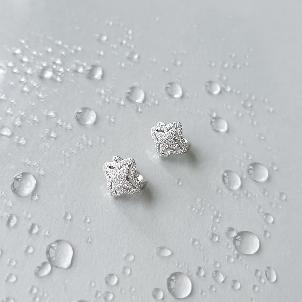 Silver Earrings with Cubic Zirkonia (2151159)