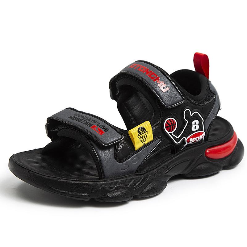 New Open Toe Children's Cartoon Sports Boys Comfortable Soft Bottom Beach Sandals