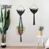 Hanging Planter Gothic Plant Holder Pot Stylish Tapestry Succulent Bat Woven Design Air Home Decor