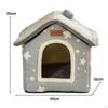 Cat Bed Nest Removable Pet Semi Enclosed for Dog Puppy Cats Kitten
