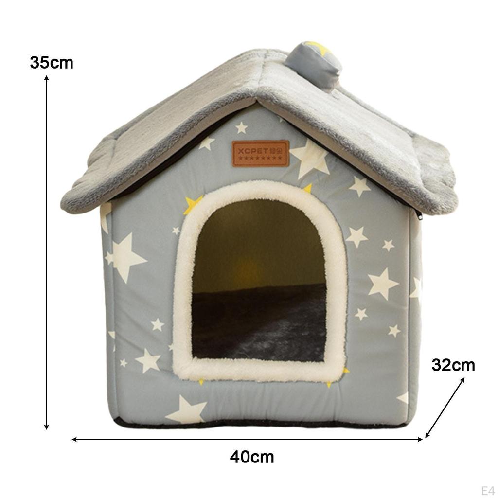 Cat Bed Nest Removable Pet Semi Enclosed for Dog Puppy Cats Kitten