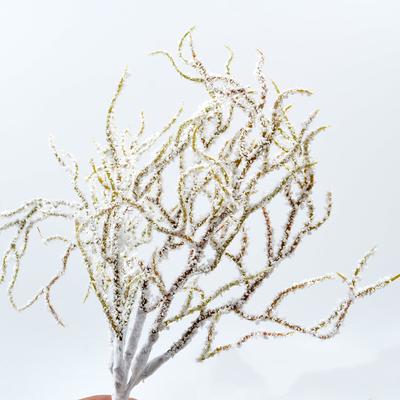 6pcs/bundle Simulation Foam Snow Pine Fake Plant DIY Craft Home Decoration Coral Flower Arrangement