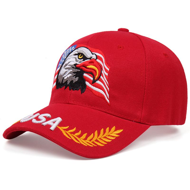 Flag USA Eagle Baseball Cap Embroidery Casual Breathable Sports Hat Outdoor Sunscreen Dad Hats For Women Men