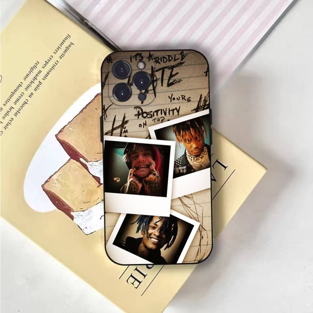 

Juice Wrld 999 Phone Case For iPhone 6,17,16,15,14,13,12,11 Plus,Pro Max,XS,X,XR,SE,Mini,8,7,Soft Silicone Black Cover iPhone6