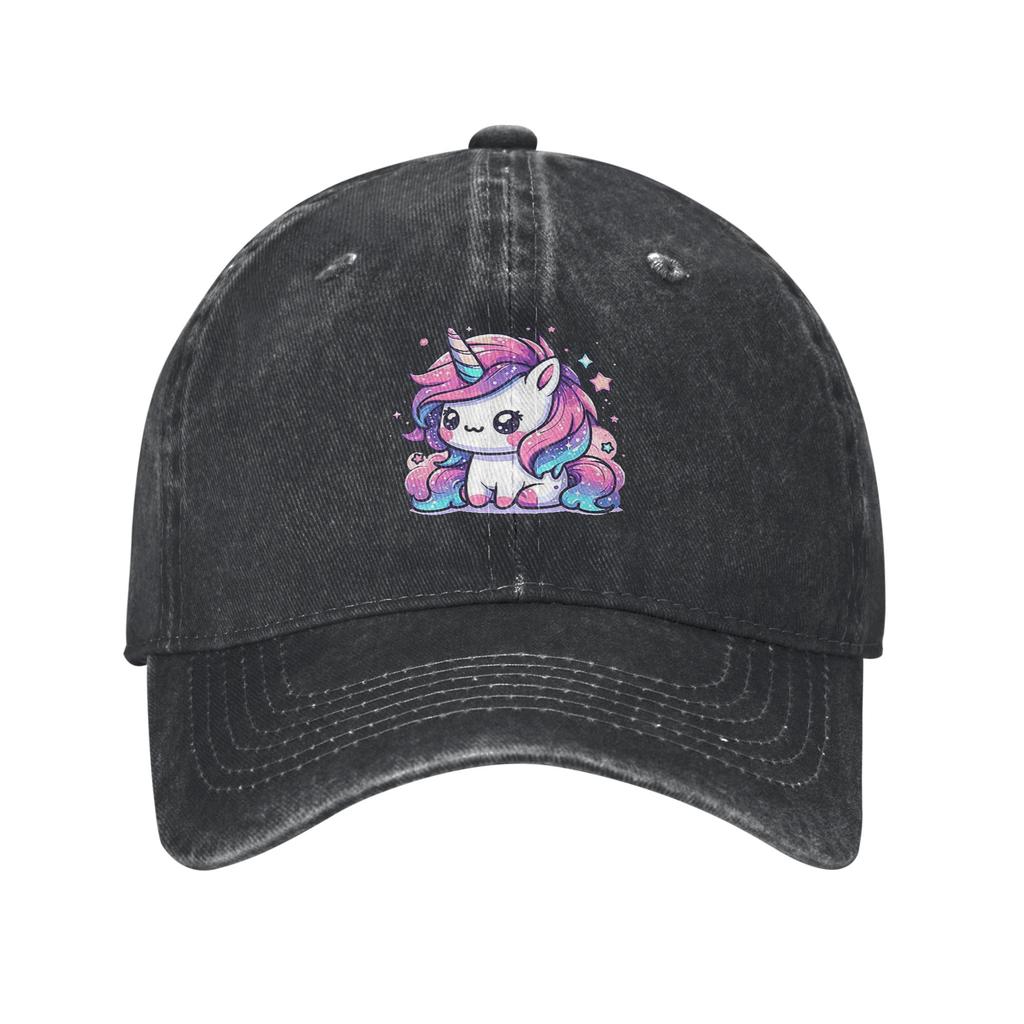 Sparkle Unicorn Magic Washed Denim Cap Casual Baseball Caps Adjustable Hat Summer Unisex Baseball Hats