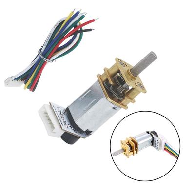 Encoder Equipped Metal Gear Motor for GA12 For N20 for DIY Applications