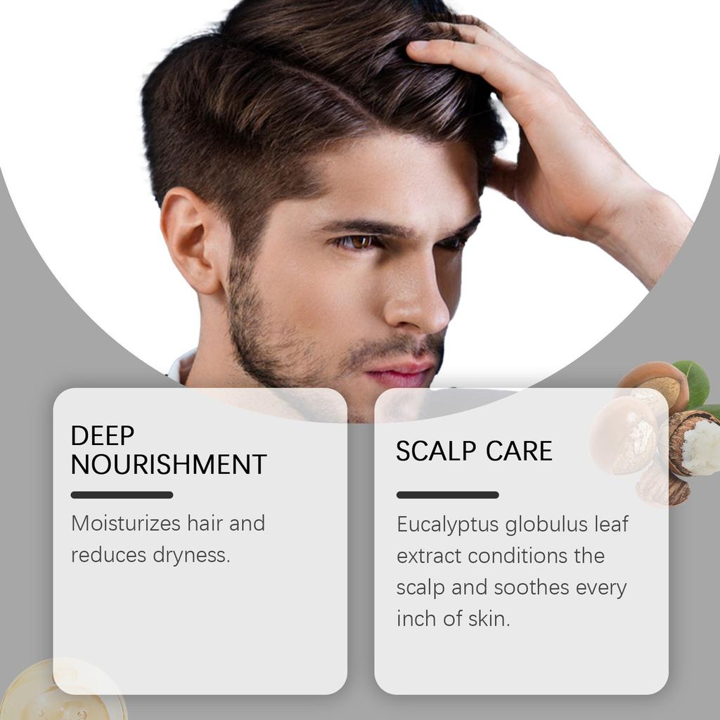 Men's Daily Shampoo & Conditioner Set Strong Healthy Hair Moisturizing & Smoothing Hair Care Kit 237ML+237ML