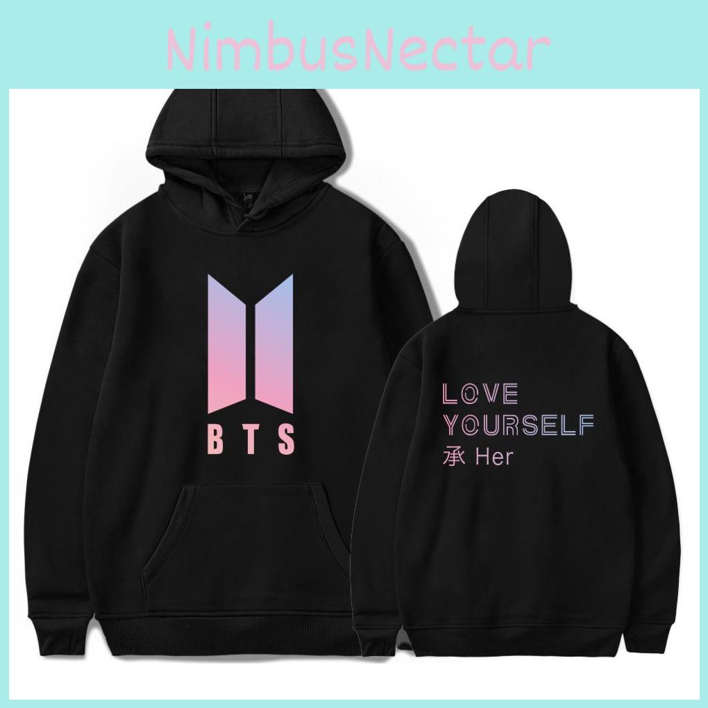 Kpop Bts Bangtan Boys Love Yourself Her Cotton Sweatshirt Hoodie With Casual And Sporty Style